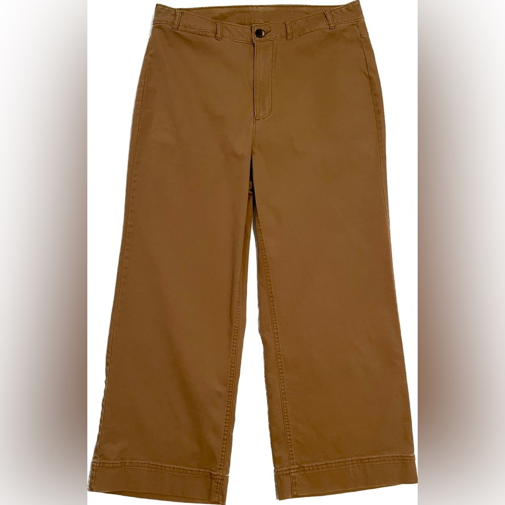 Old Navy Wide-Leg Crop Chinos Dark Tan